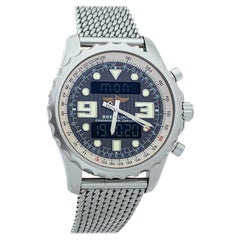 Breitling Grey Stainless Steel Chronospace A78365 Men's Wristwatch 48 mm