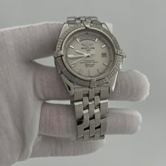 Breitling Headwind A45355 43mm Day Date Silver Dial Stainless Steel