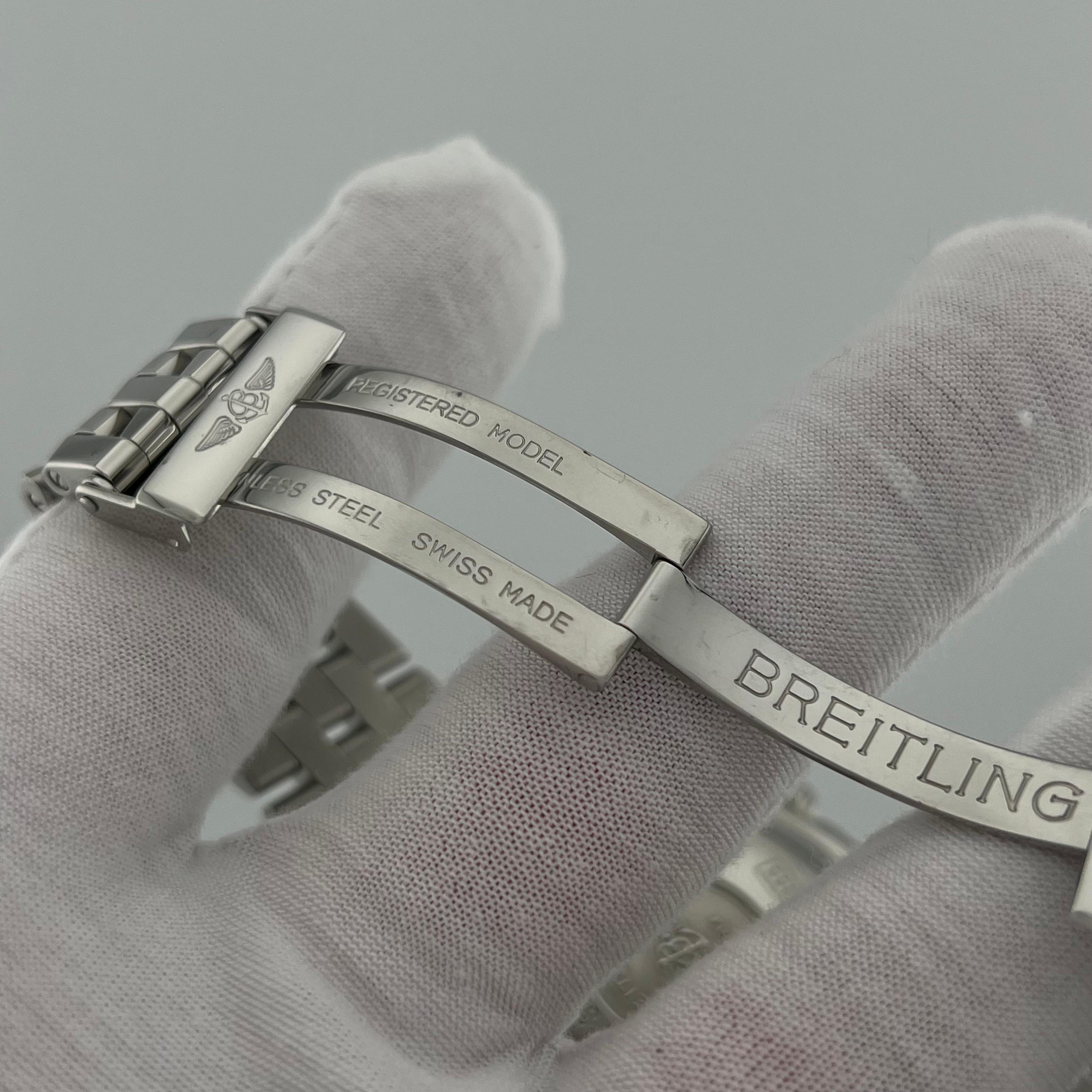 Breitling Headwind A45355 43mm Day Date Quadrante Silver Steele in vendita 3