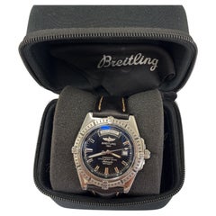 Breitling Headwind Date Steel Black Dial Automatic Mens Watch A45355