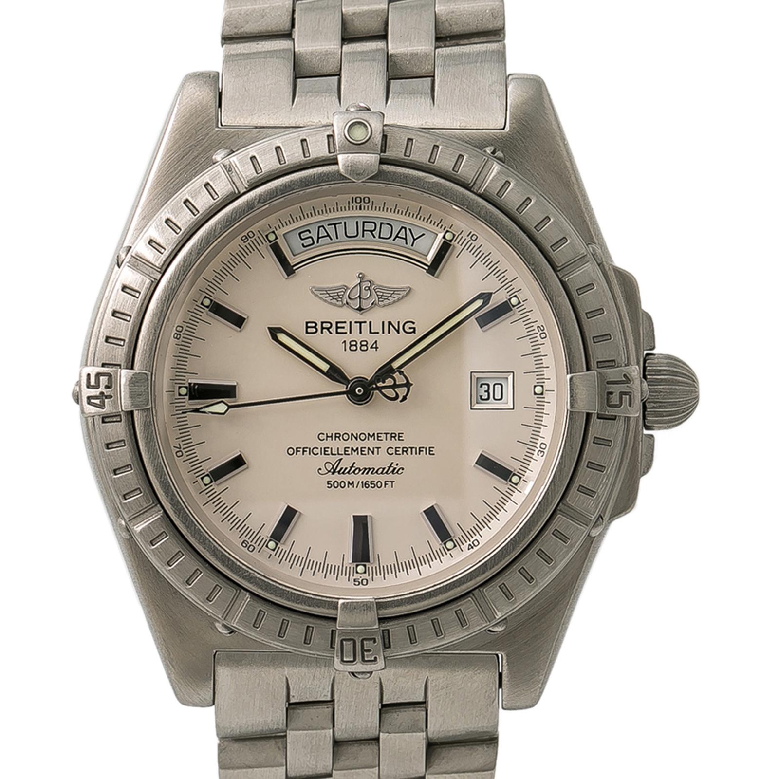 Breitling Headwind Day-Date A45355 Mens Automatic Watch Stainless 42mm