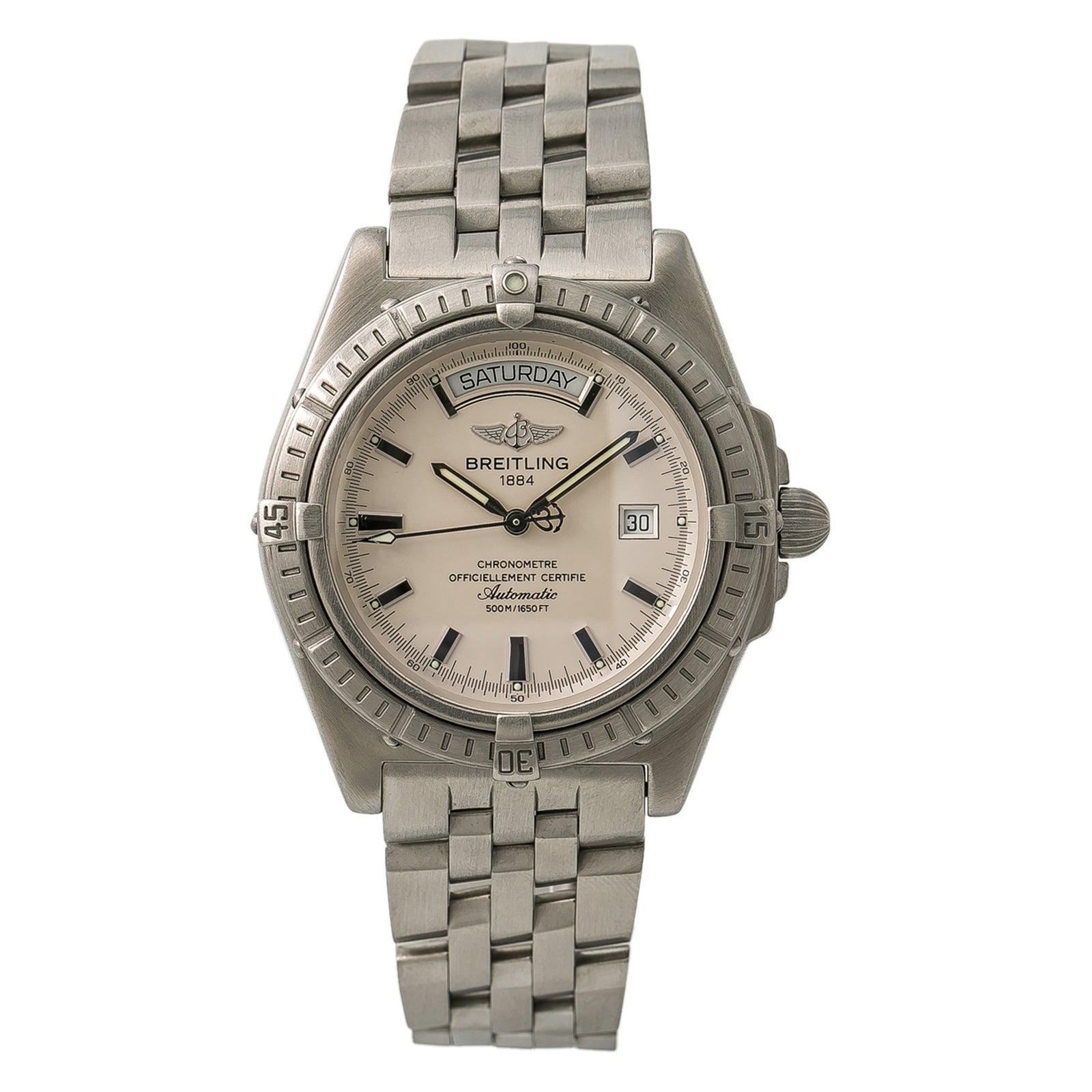 Breitling Headwind Day-Date A45355 Mens Automatic Watch Stainless For Sale  at 1stDibs
