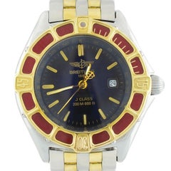 Breitling J Class D52065 Women's Quartz Watch Two Tone 18K & SS