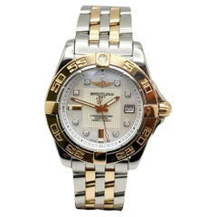 Breitling Damen Galactic 32 C71356 MOP Diamant 18K Roségold Stahl Box Papier