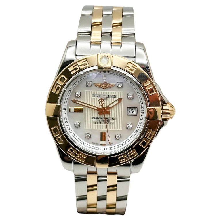 Breitling Ladies Galactic 32 C71356 MOP Diamante 18K Oro Rosa