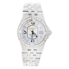 Breitling Ladies Starliner Stainless Steel with Mother of Pearl and Diamonds