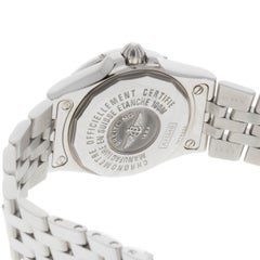 Breitling Ladies Starliner Stainless Steel with Black Diamond Dial