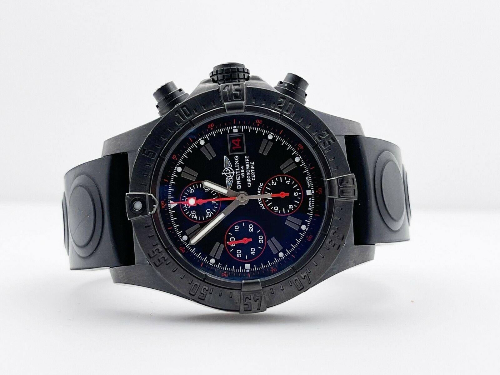 Breitling M13380 Avenger Skyland Limited Edition DLC Stainless Steel Box Papers For Sale 2