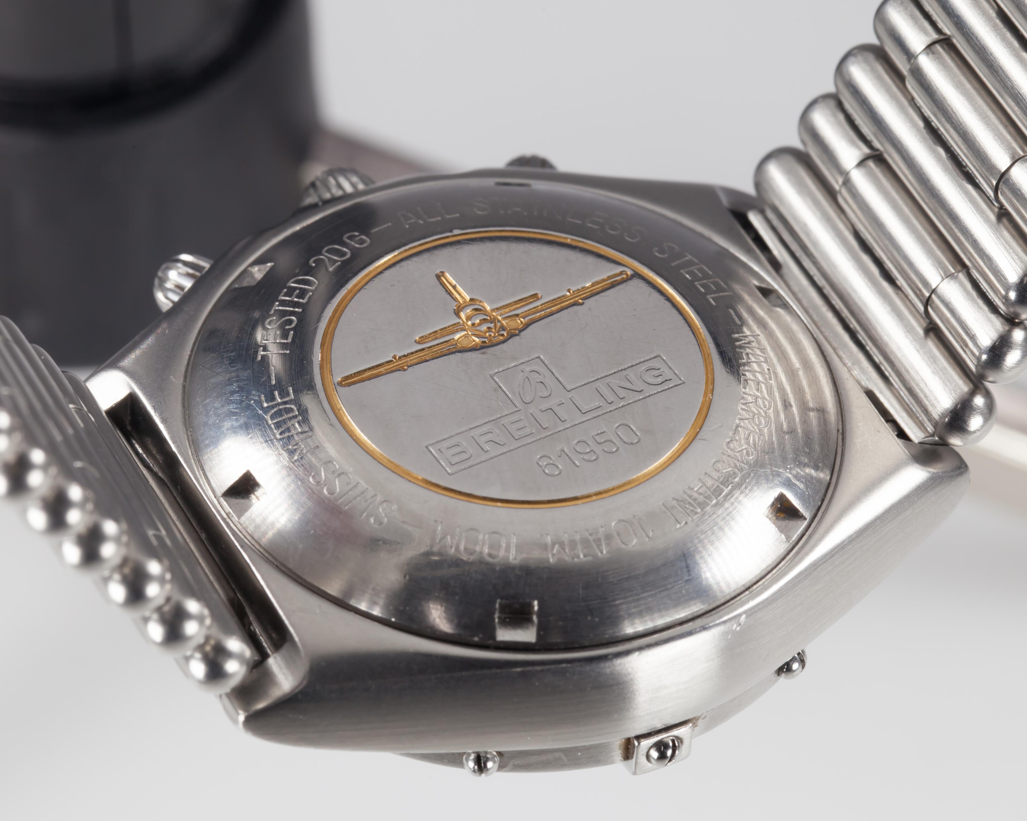 Modern Breitling Men's Chronomat Automatic Stainless Steel Watch w/ Bracelet 81950