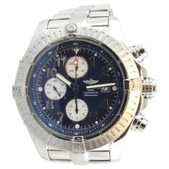 Breitling Men's Super Avenger Chrono Automatic Watch Blue Dial A 13370