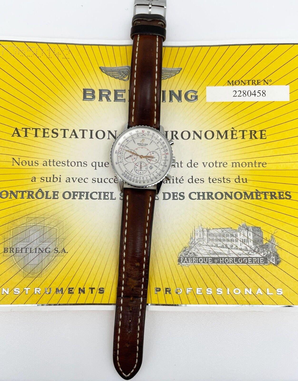 breitling brown leather strap
