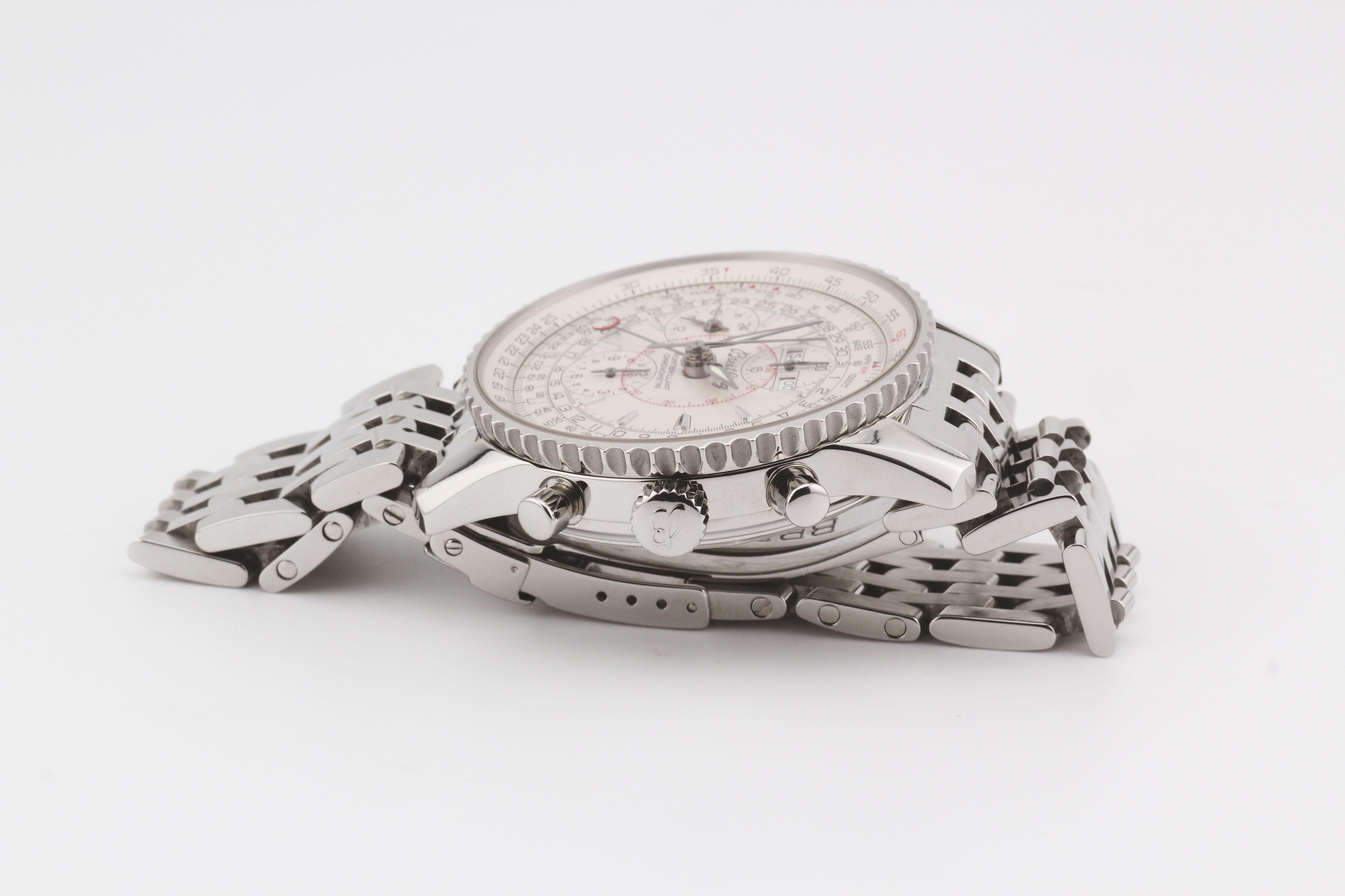 Breitling Montbrillant Datora 3X Kalender Chronograph Armbanduhr A21330 1