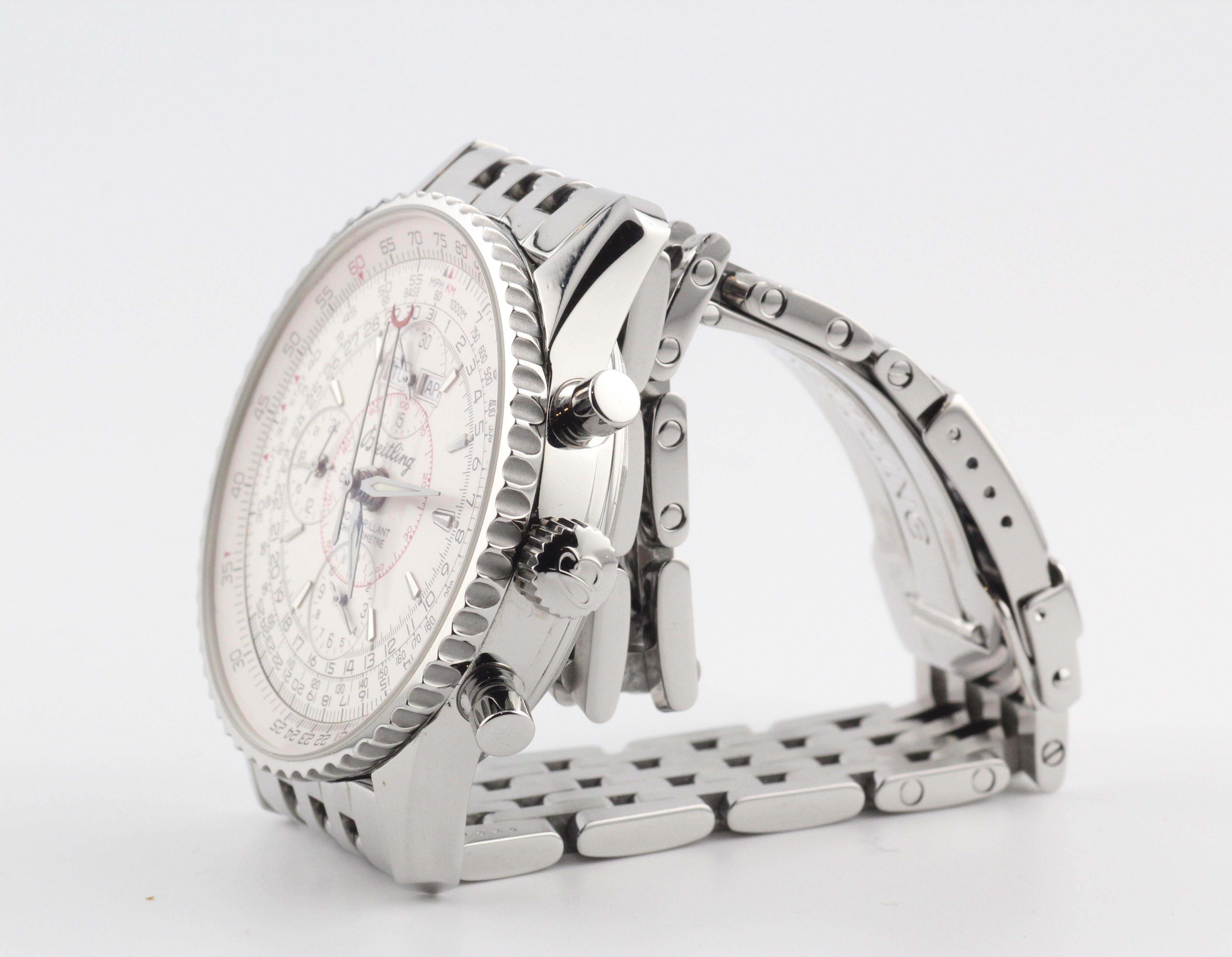 Men's Breitling Montbrillant Datora 3X Calendar Chronograph Wristwatch A21330