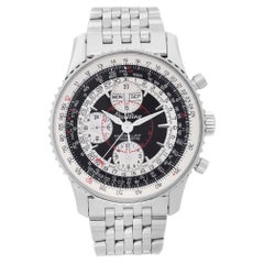 Montre automatique à cadran Panda Breitling Montbrillant Datora en acier A2133012/B993SS