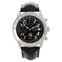 Used Breitling Montbrillant Eclipse Steel Black Dial Automatic Watch A43030