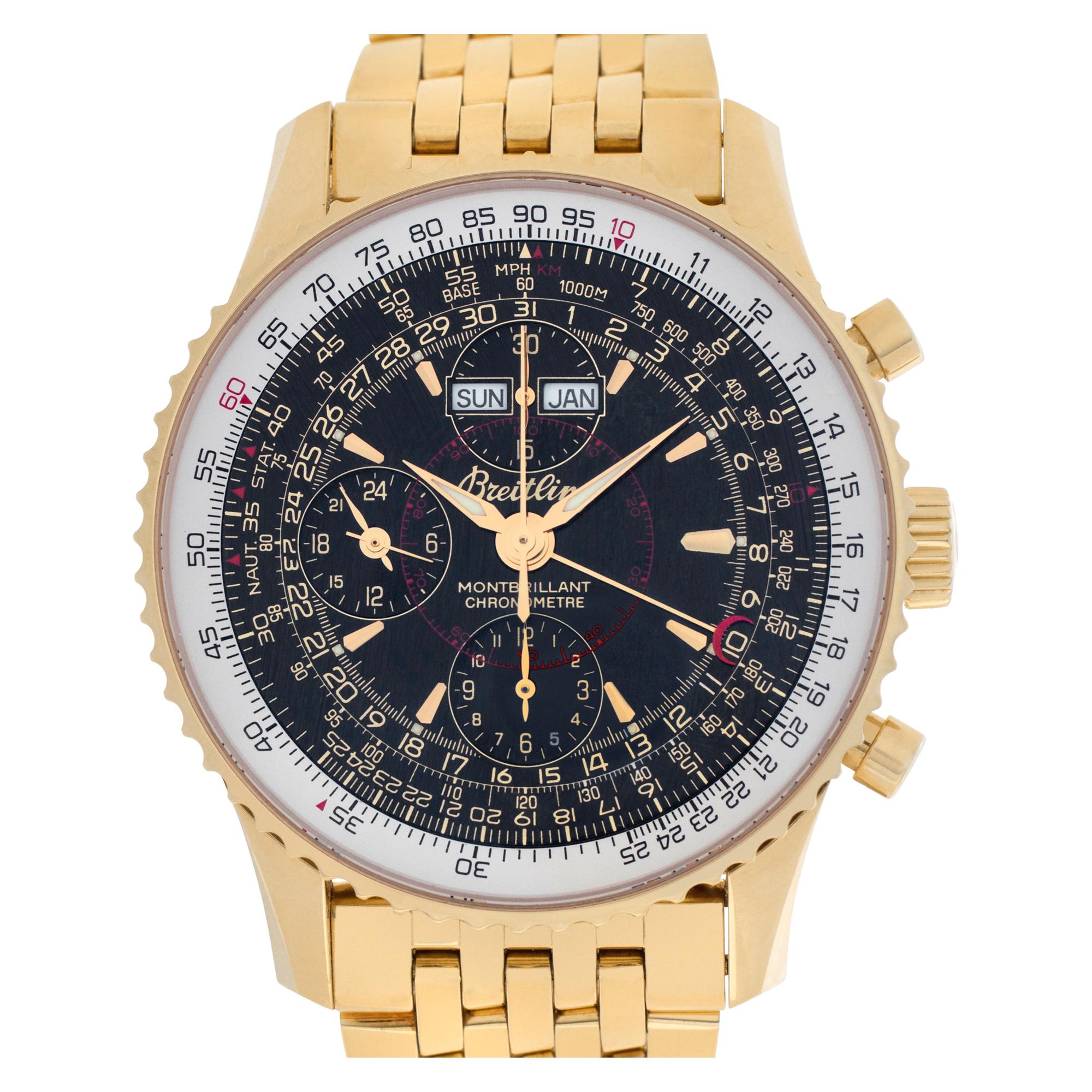breitling montbrillant gold