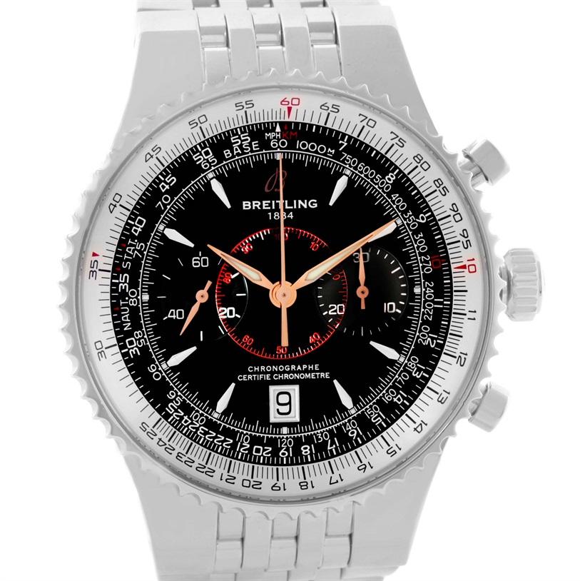 Breitling Montbrillant Legende Stainless Steel Men's Watch A23340 For Sale