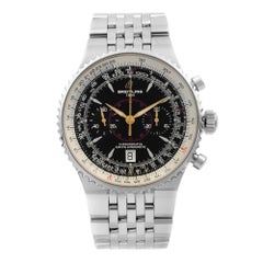 Used Breitling Montbrillant Legende Steel Black Dial Automatic Men’s Watch A23340