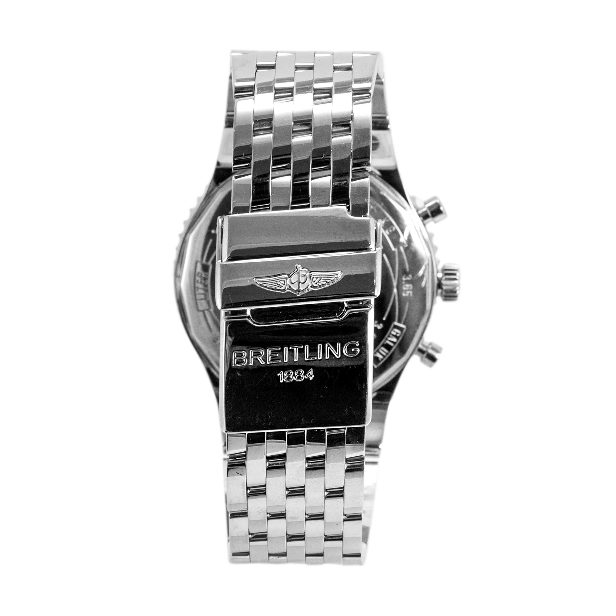 Orologio Breitling Montbrillant Limited Edition 47MM A23351A6/G741 Steele in vendita 1