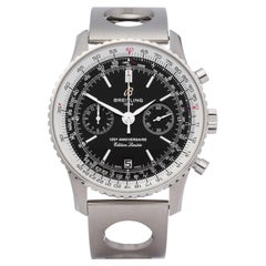 Used Breitling Navitimer 0 A26322 Men Stainless Steel 125th Anniversary Chronograph W