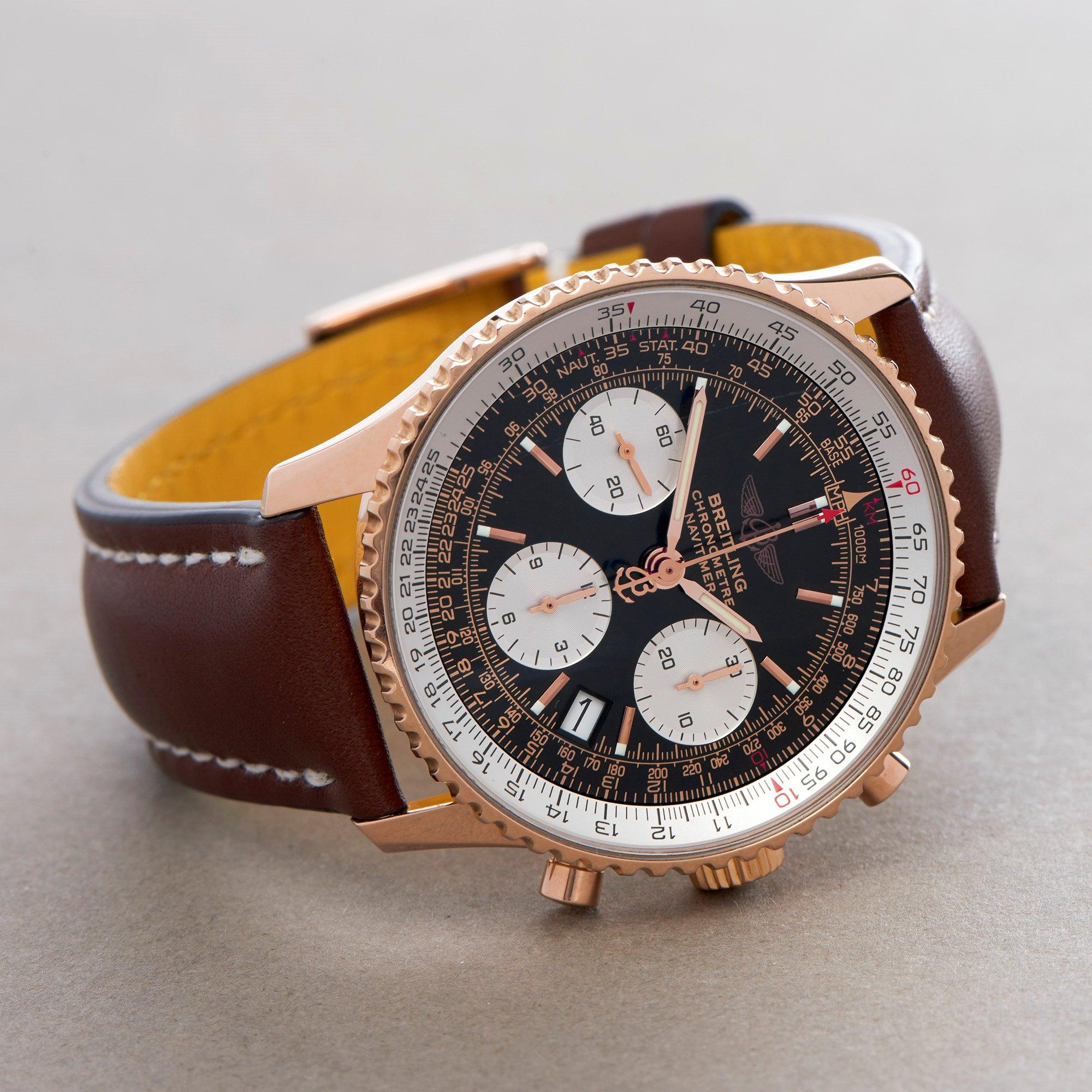 Breitling navitimer rose gold limited edition sale