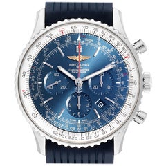 Breitling Navitimer 01 46 Blue Dial Exclusive Edition Watch AB0127 Box Card