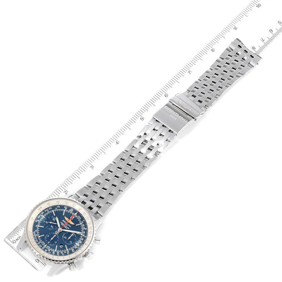 Breitling Navitimer 01 Aurora Blue Dial Mens Watch AB0127 Box Papers For Sale 4