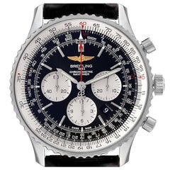 Breitling Navitimer 01 46mm Black Steel Dial Mens Watch AB0127