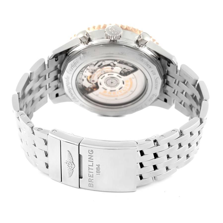 Breitling Navitimer 01 Stahl-Roségold-Uhr mit schwarzem Zifferblatt UB0127 im Angebot 1