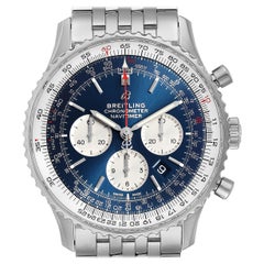 Breitling Navitimer 01 Aurora Blue Dial Men's Watch AB0127 Box Card