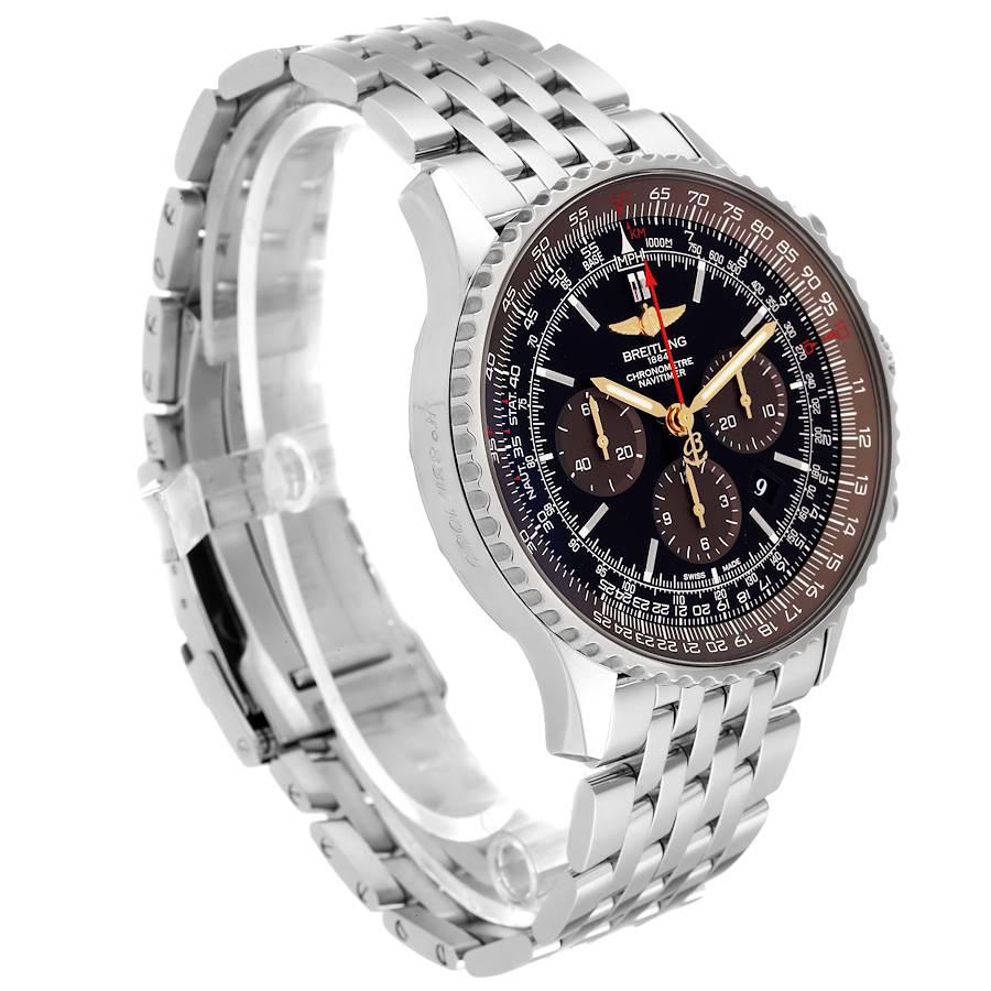 Breitling Navitimer 01 Black Brown Dial Limited Edition Mens Watch ...