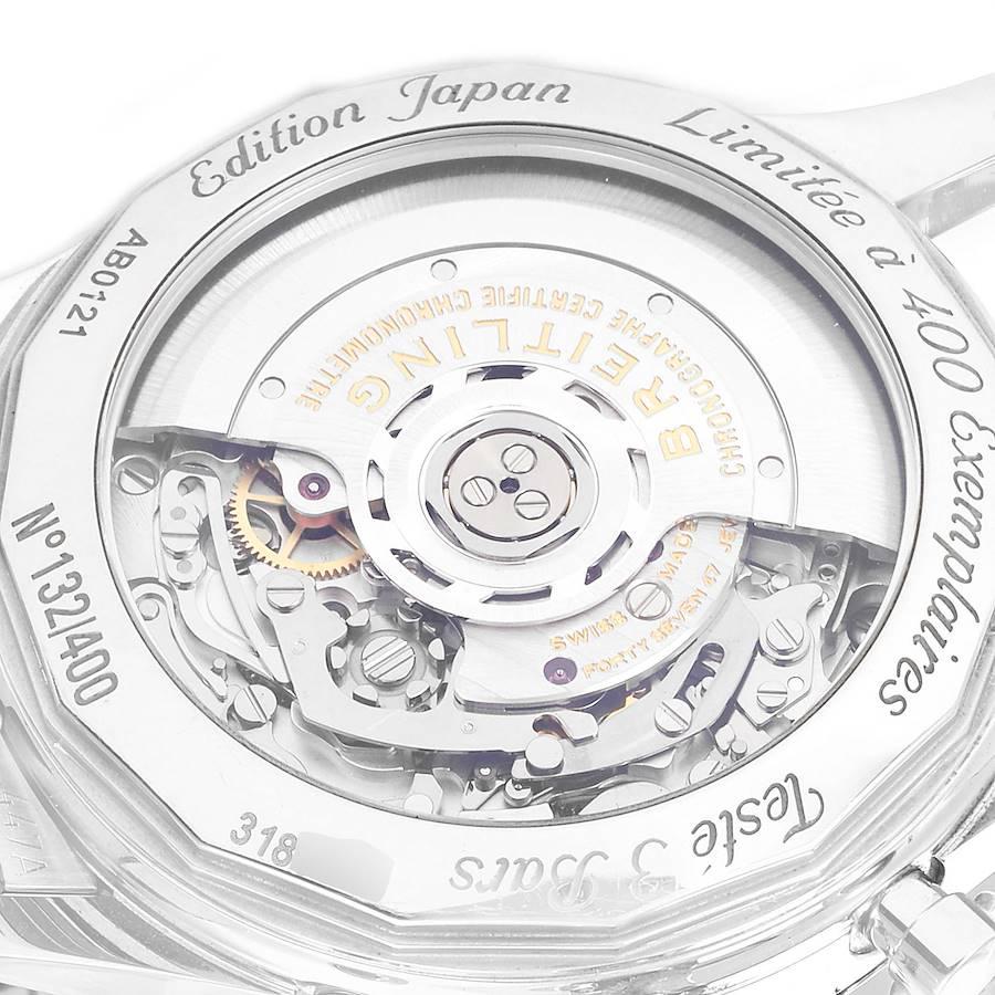 Breitling Navitimer 01 Schwarzes Zifferblatt Limitierte Auflage von Uhr AB0121 Box Papiere im Angebot 1
