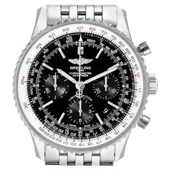 Breitling Navitimer 01 Schwarzes Zifferblatt Limitierte Auflage von Uhr AB0121 Box Papiere