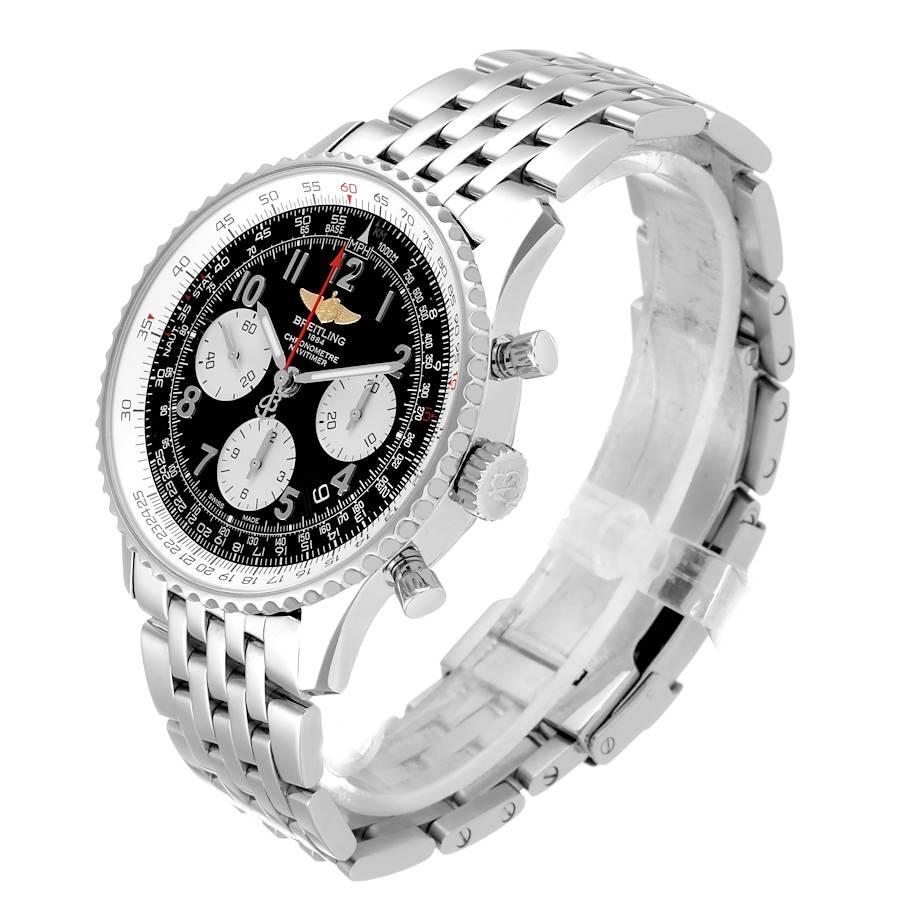 Breitling Navitimer 01 Black Dial Steel Men's Watch AB0120 Box Papers 1