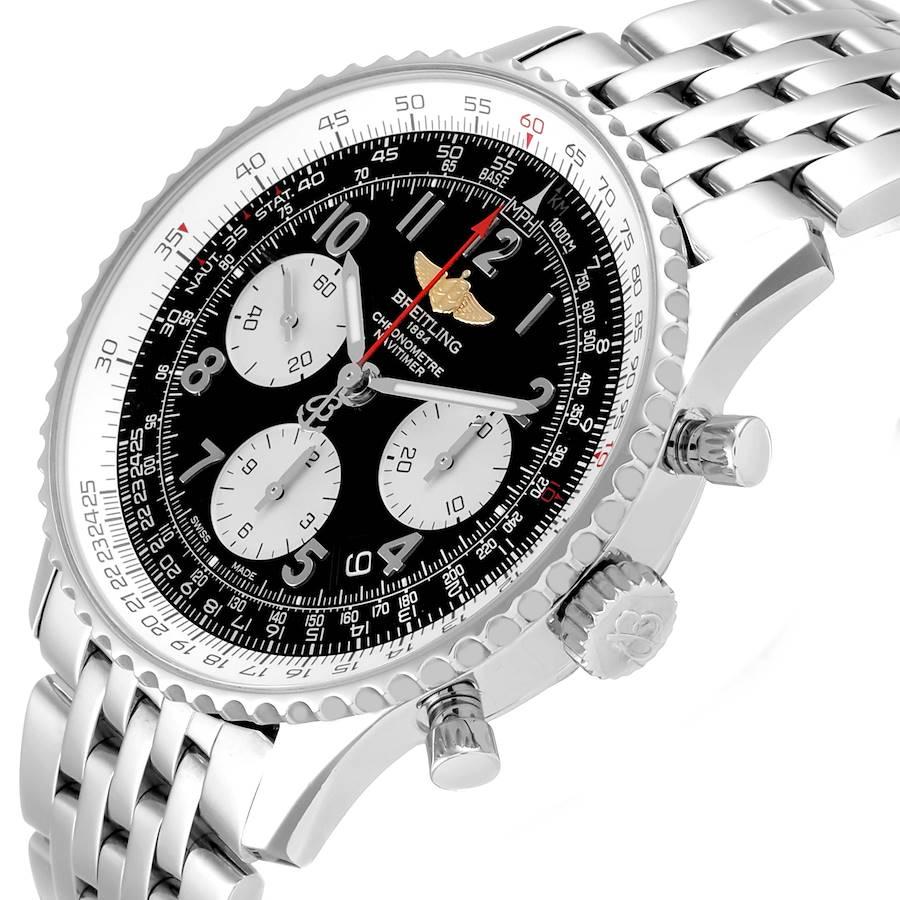 Breitling Navitimer 01 Black Dial Steel Men's Watch AB0120 Box Papers 1