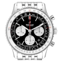 Breitling Navitimer 01 Black Dial Steel Mens Watch AB0121