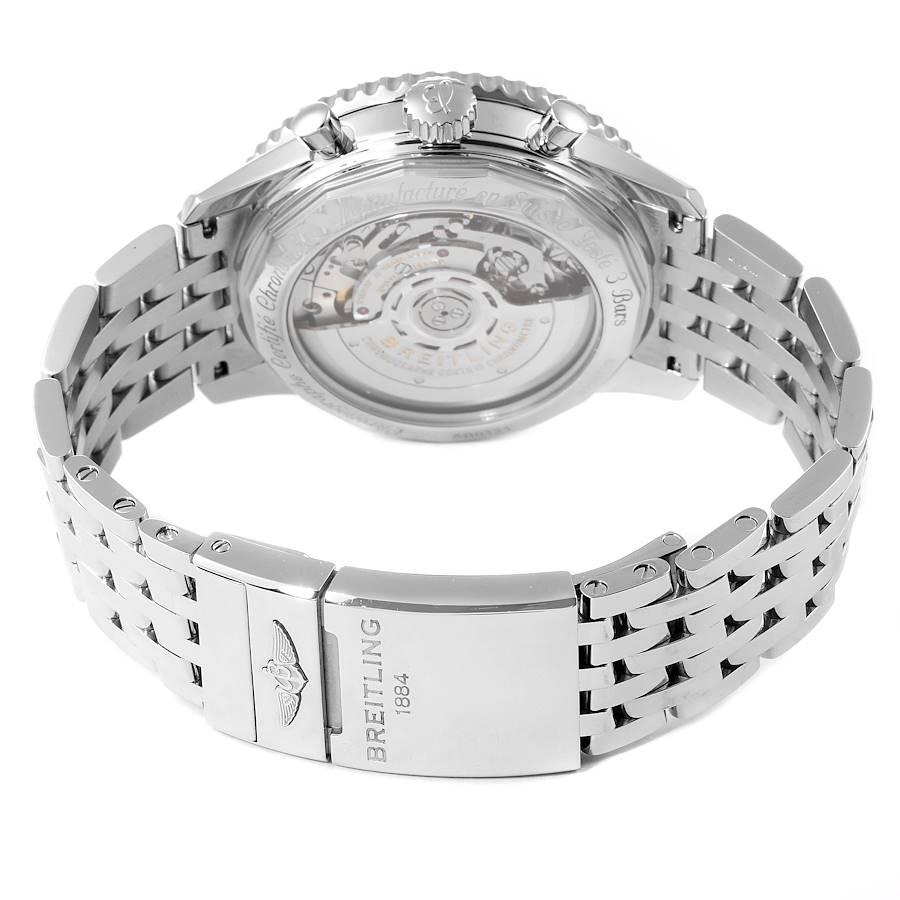Herrenuhr AB0121 mit blauem Zifferblatt von Navitimer 01 in limitierter Auflage, Karton und Schachtel 5