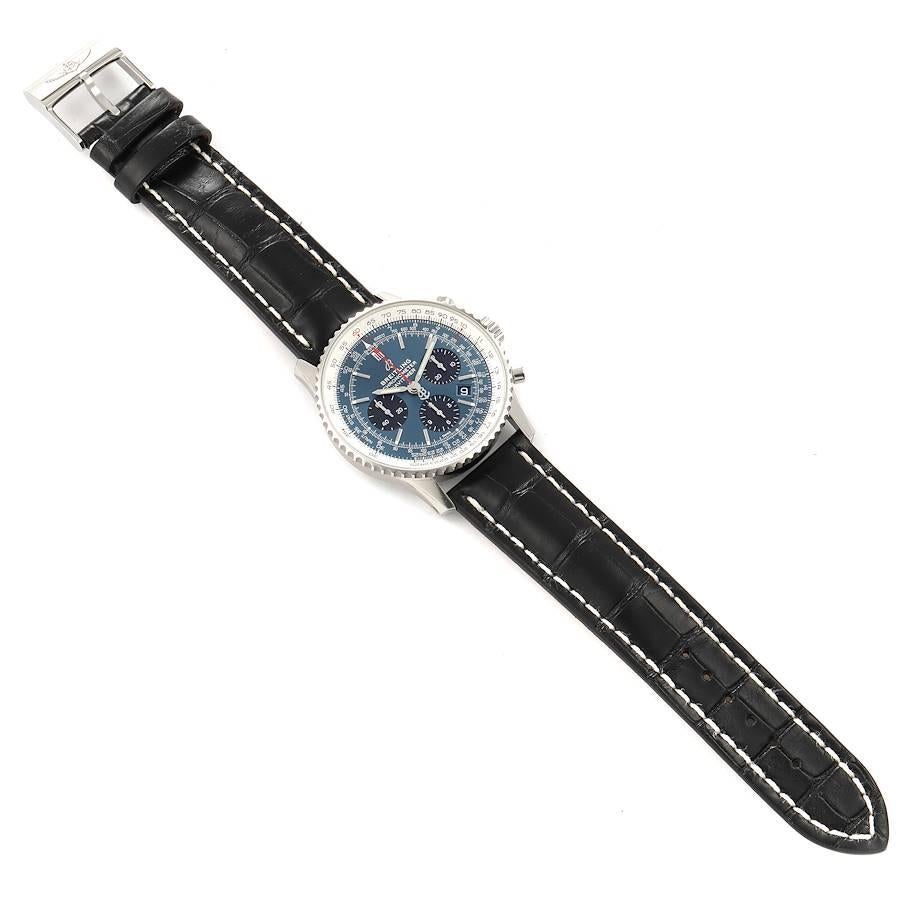 Breitling Navitimer 01 Blue Dial Limited Edition Mens Watch AB0121 Unworn For Sale 1