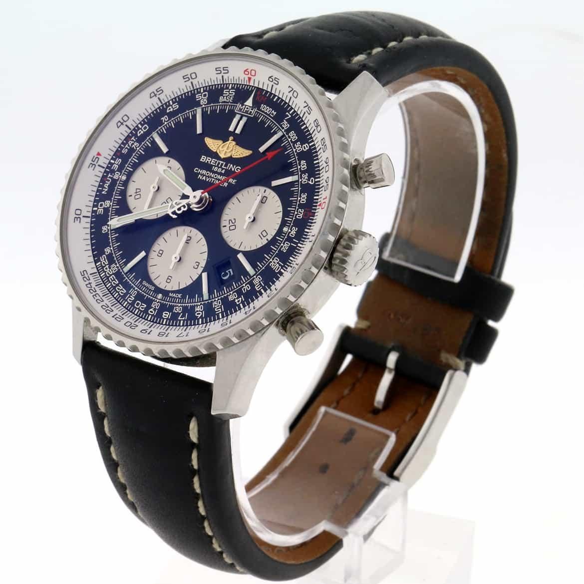 Breitling Navitimer 01 Chronograph Black Dial Automatic Watch For Sale 1
