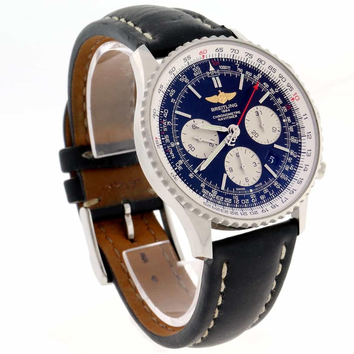 Breitling Navitimer 01 Chronograph Black Dial Automatic Watch For Sale 2