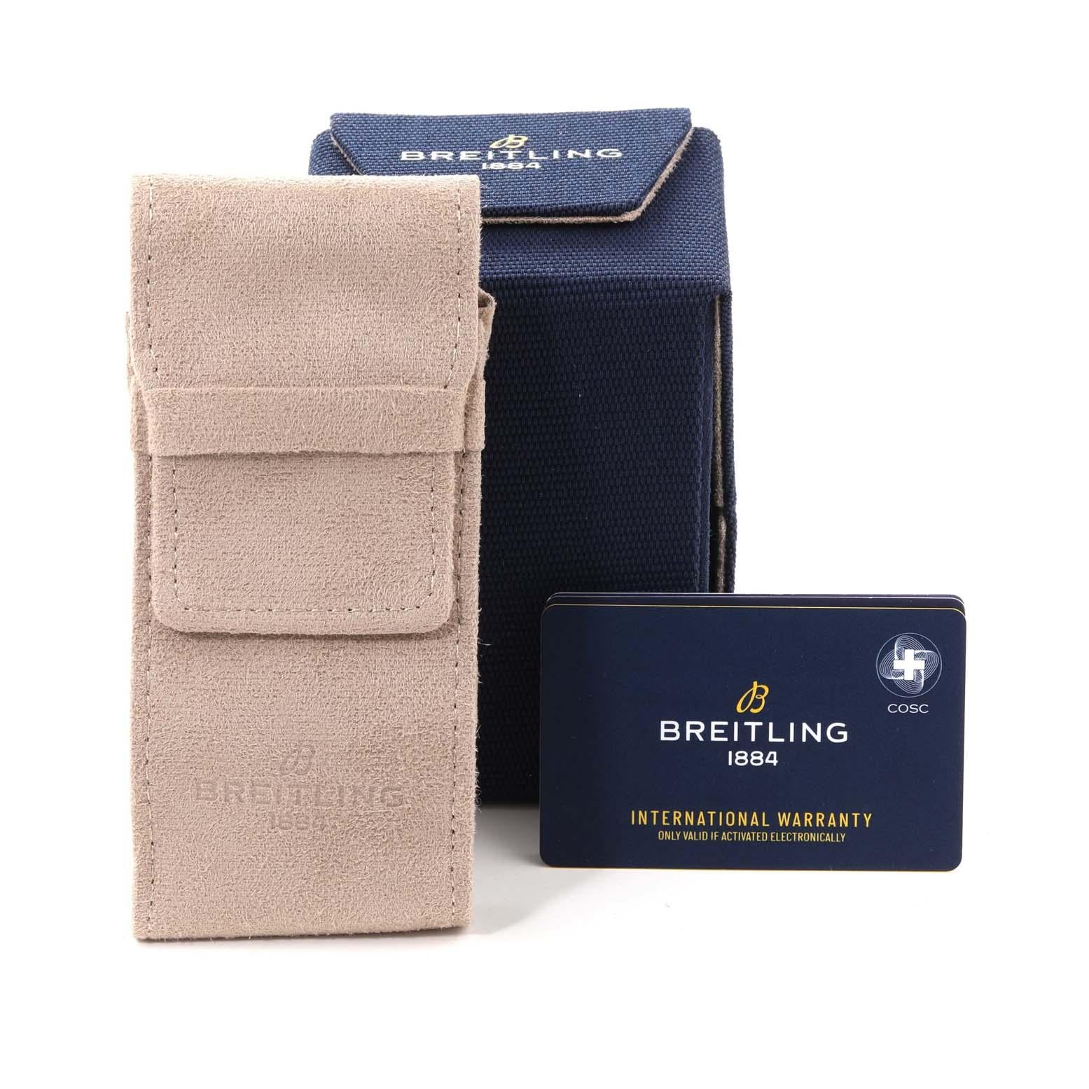 Breitling Navitimer 01 Grey Dial Steel Rose Gold Mens Watch UB0121 Unworn For Sale 3