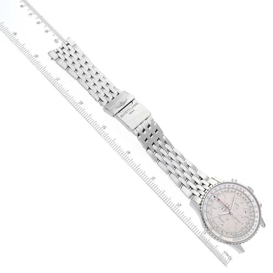 Breitling Navitimer 01 Stahl-Herrenuhr mit silbernem Zifferblatt AB0123, limitierte Auflage 6