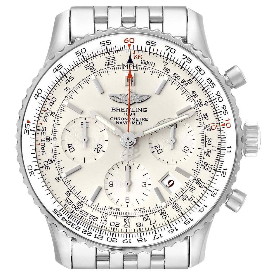Breitling Navitimer 01 Limited Edition Silver Dial Steel Mens Watch AB0123
