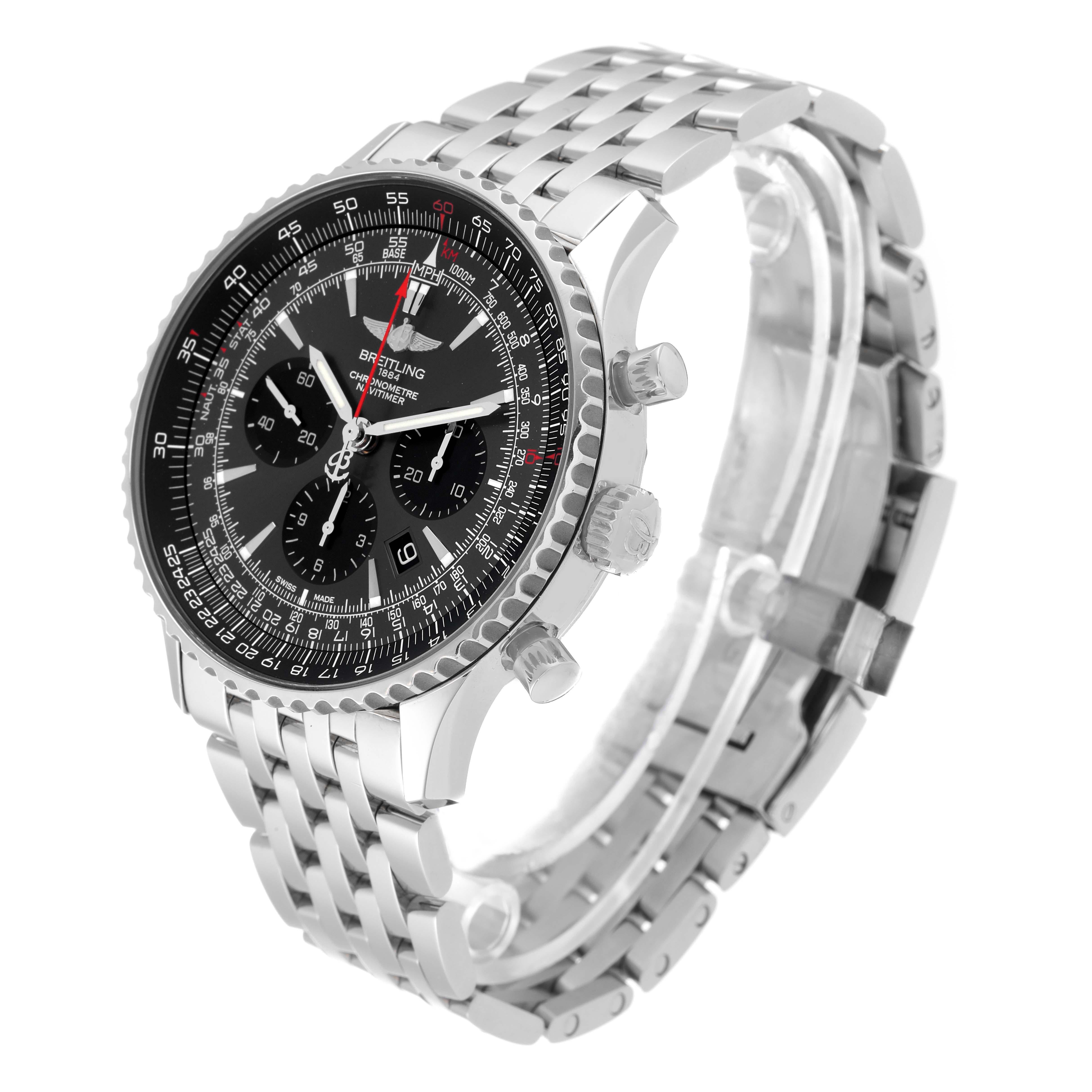 Breitling Navitimer 01 Limited Edition Steel Mens Watch AB0127 Box Card 7