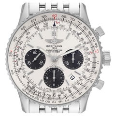 Breitling Navitimer 01 Panda Herrenuhr aus Automatikstahl AB0120 Boxkarte mit Zifferblatt