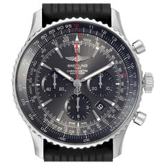 Breitling Navitimer 01 Stratos Gray Dial Limited Edition Watch AB0127 Box Card