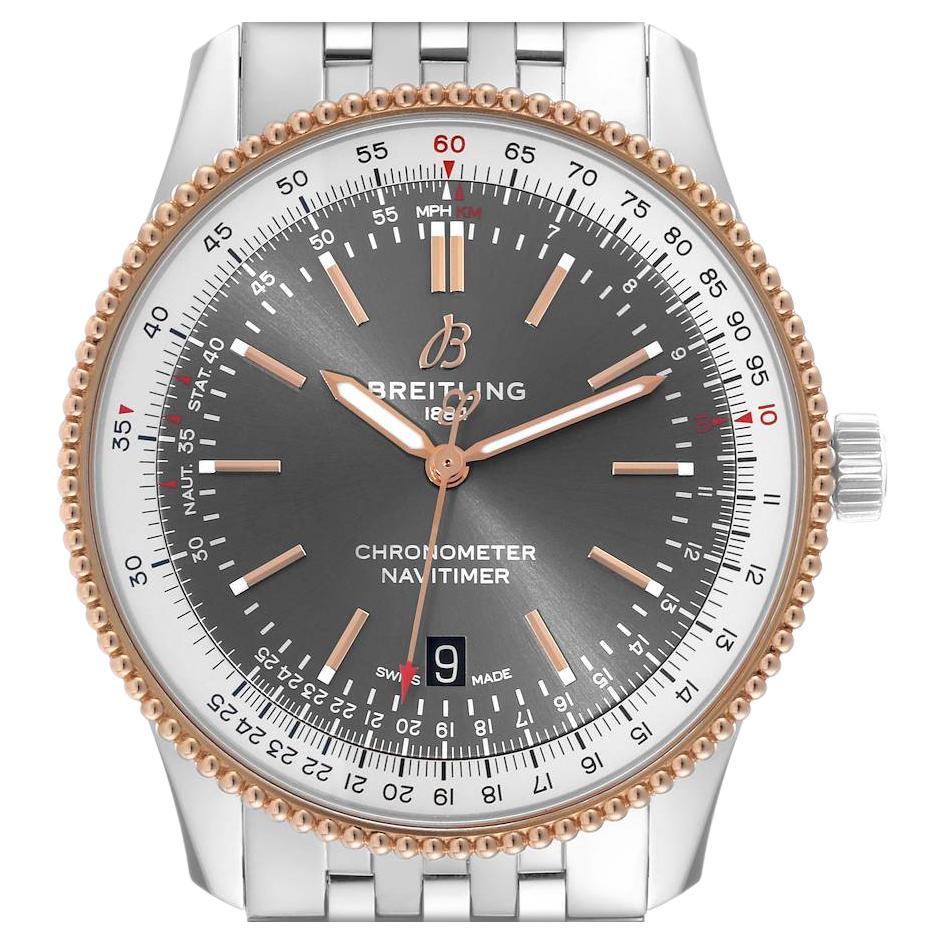 Breitling Men's Transocean Chronograph Rose Gold Automatic Watch (R4131053) | Rose/Red/Pink Gold | 38 mm Diameter | Certified Pre-owned | Tourneau