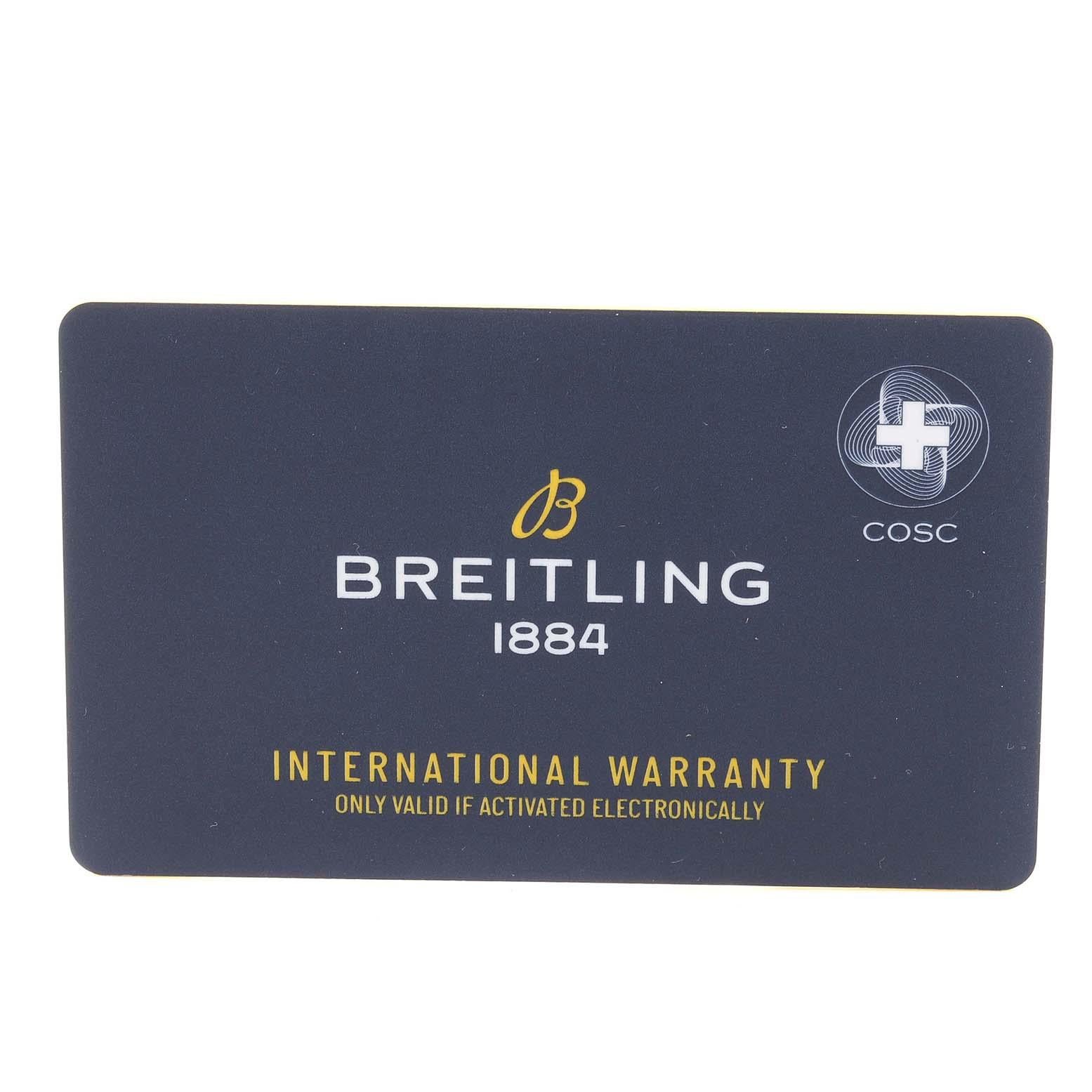 Breitling Navitimer 1 41mm Steel Rose Gold Mens Watch U17326 Card 6