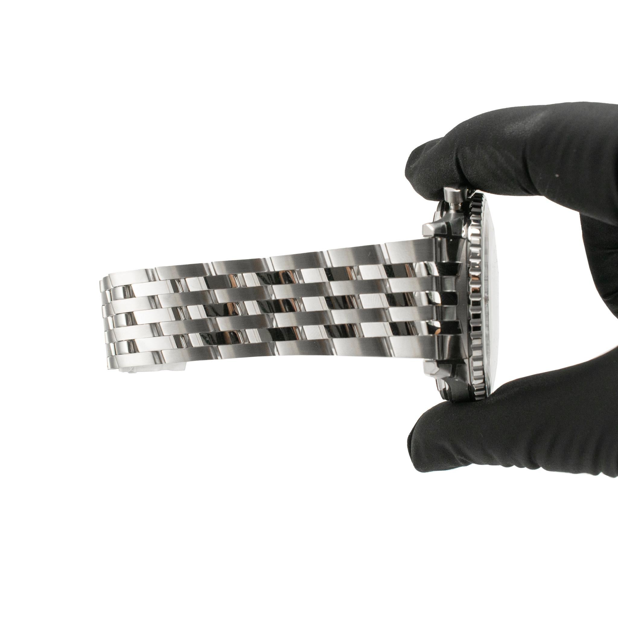 Breitling Navitimer 1 B01 46MM ab0137211c1a1 Orologio Cronografo Blu Steele in vendita 4