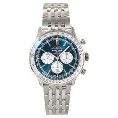 Breitling Navitimer 1 B01 46MM ab0137211c1a1 Blue Chronograph Steel Watch